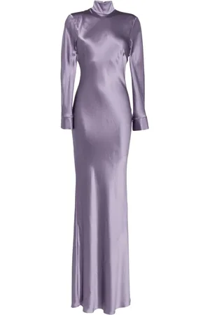 Michelle Mason Long sleeve silk gown