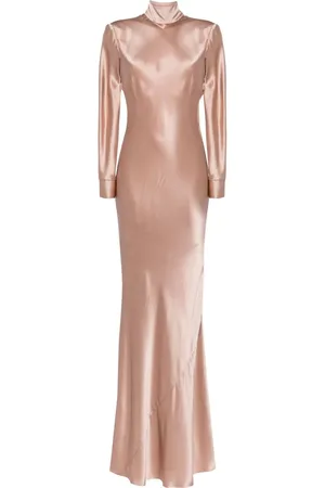 Michelle Mason Long sleeve silk gown