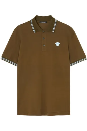 VERSACE Medusa cotton polo shirt