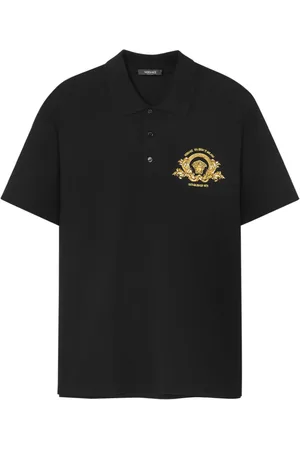 VERSACE Coupe Blason embroidered polo shirt