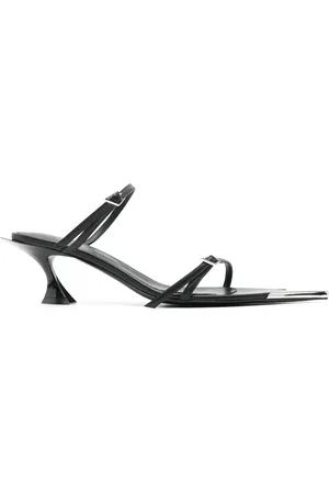 MUGLER 55mm leather mules