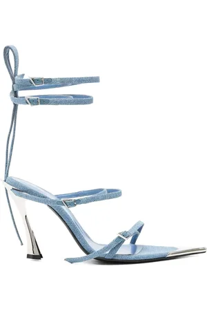 MUGLER 95mm denim sandals