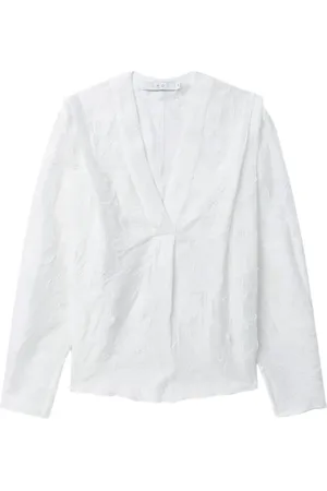 IRO Texture-detailing v-neck blouse