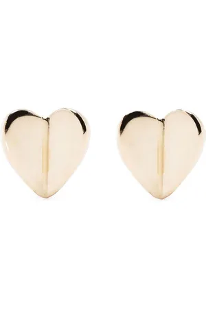 Dinny Hall 10kt yellow Folded Hearts stud earrings