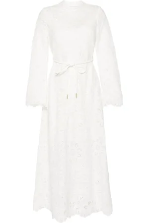 ZIMMERMANN Ottie broderie anglaise midi dress