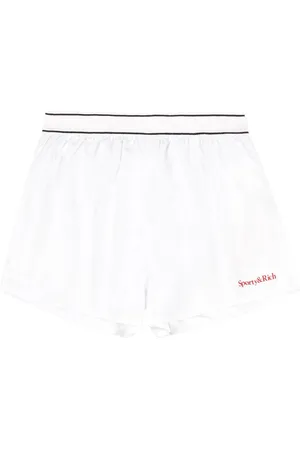 Sporty & Rich Logo-print runner shorts