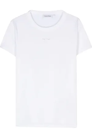 Calvin Klein Logo-lettering cotton T-shirt