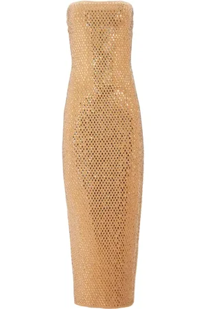 Retrofete Boa Embellished knit long dress