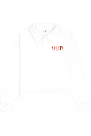 Sporty & Rich Cropped cotton polo shirt