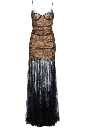 Retrofete Aliza lace detailing long dress
