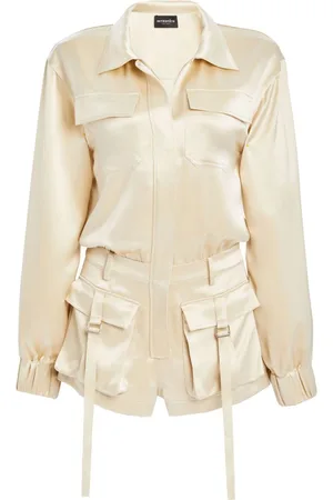 Retrofete Rosanna satin playsuit