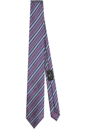 Etro Striped jacquard silk tie