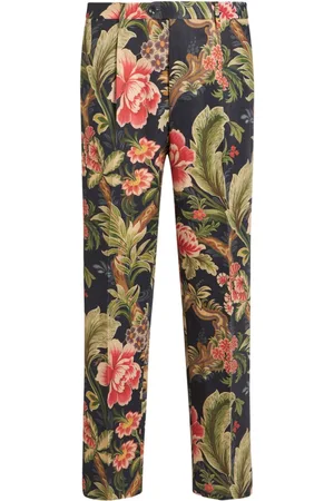 Etro Floral-print chino trousers