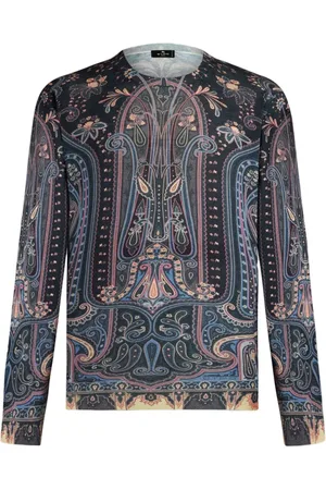 Etro Paisley intarsia-knit jumper