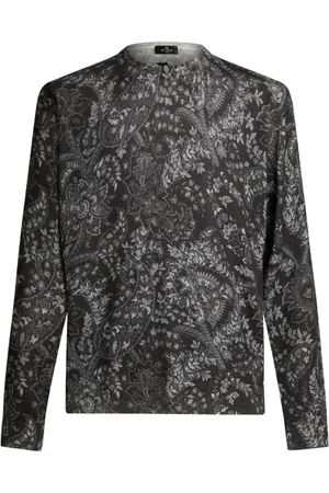 Etro Paisley intarsia-knit jumper
