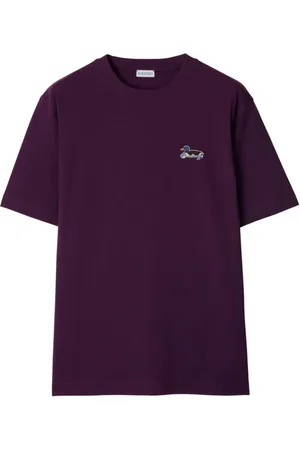 Burberry Logo-embroidered cotton T-shirt