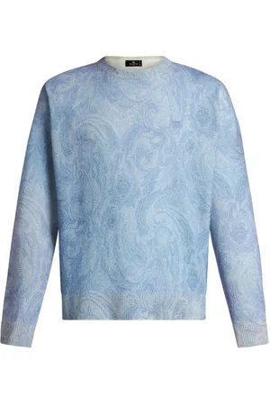 Etro Paisley intarsia-knit jumper