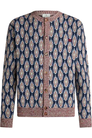 Etro Jacquard-pattern crew-neck cardigan