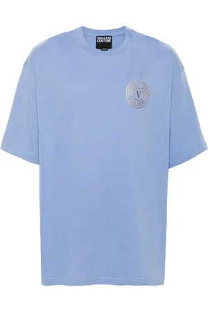 VERSACE Logo-print cotton T-shirt
