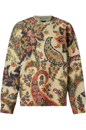 Etro Paisley intarsia-knit jumper