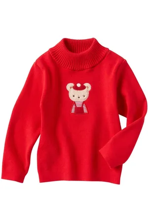 Familiar Bear-appliquéd cotton jumper