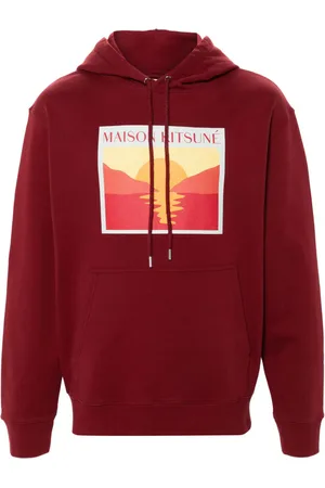 Maison Kitsuné Sunset Postcard cotton hoodie