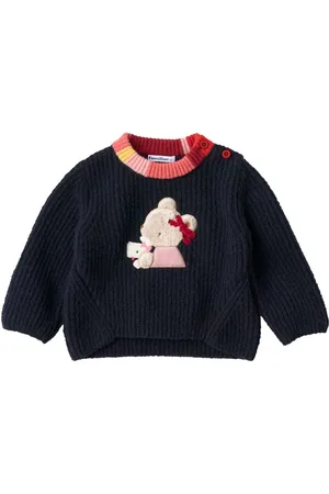Familiar Bear-appliquéd jumper