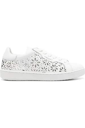 Twin-Set Laser-cut leather sneakers