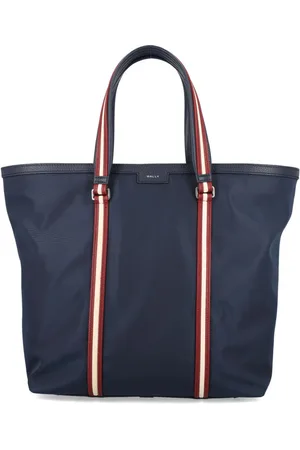 Bally Logo-print stripe-detail tote bag