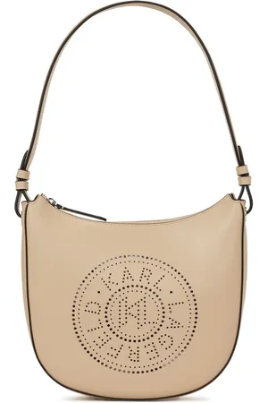 Karl Lagerfeld K/Circle Moon perforated-logo shoulder bag