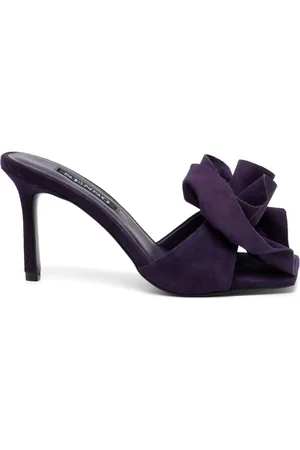 SENSO Harlow 85mm floral-appliqué mules