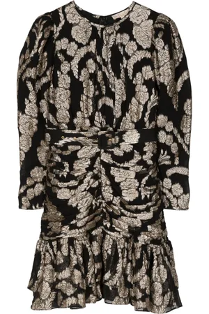 by Ti Mo SD Brocade Georgette draped mini dress