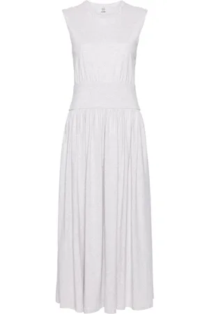 Totême M??lange-effect jersey midi dress