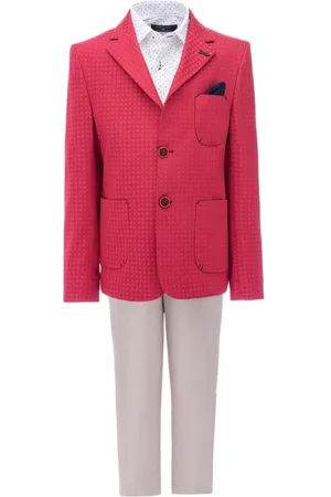 M. Moustache Dante patterned-jacquard suit