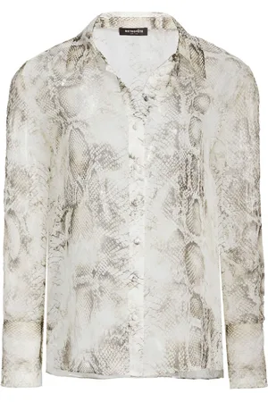 Retrofete Milena silk snake blouse