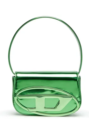 Diesel 1DR mirrored-finish shoulder bag
