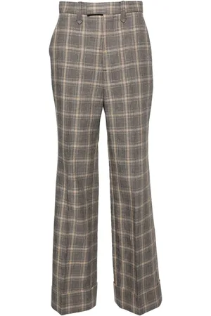 Gucci Checked straight-leg trousers