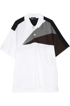 Kolor Panelled colour-block polo shirt