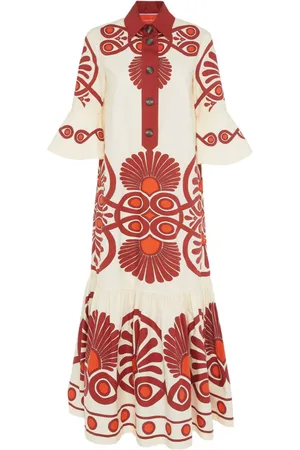 La DoubleJ Artemic geometric-print cotton dress