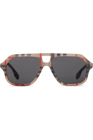 Burberry Vintage Check navigator-frame sunglasses
