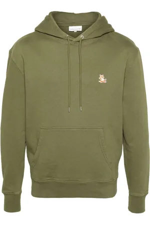 Maison Kitsuné Chillax-Fox motif cotton hoodie