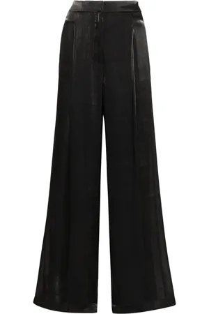 Michael Kors Georgette pleated wide-leg trousers
