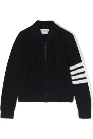 Thom Browne 4-Bar zip-up cardigan