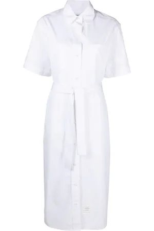 Thom Browne Cotton midi shirt dress