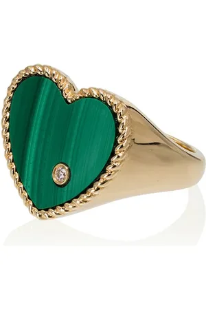 YVONNE LÉON 9kt , emerald and diamond ring