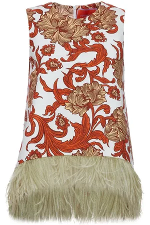 La DoubleJ La Scala feather-detail top