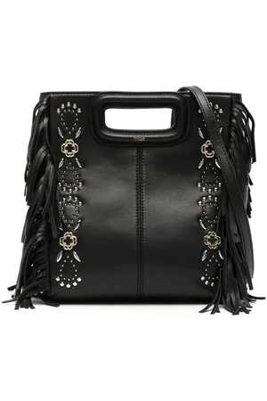 Maje M studded leather tote bag