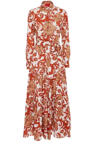 La DoubleJ Bellini botanical-print cotton dress