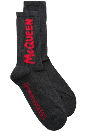 Alexander McQueen Intarsia-logo ankle socks