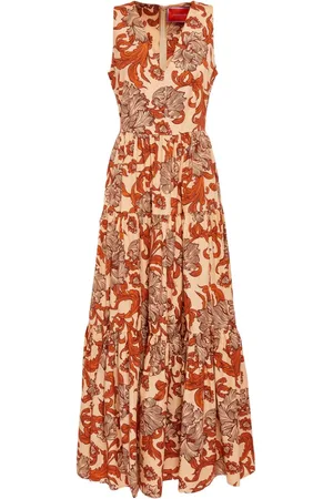 La DoubleJ Big botanical-print poplin dress